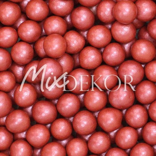 Посыпка MIXIE Шоколадные шарики Бордовые 5 мм 600 г