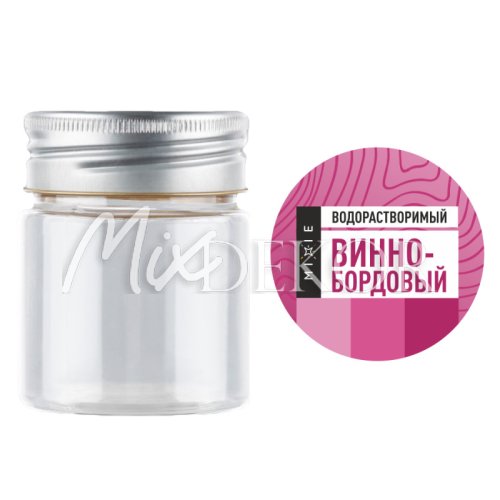 Баночка для хранения водорастворимого красителя MIXIE "Винно-бордовый" 40 мл