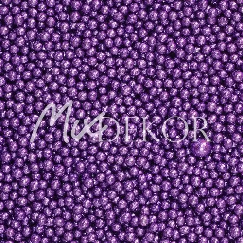 Посыпка MIXIE Шарики металлик Фиолетовые 3 мм 600 г